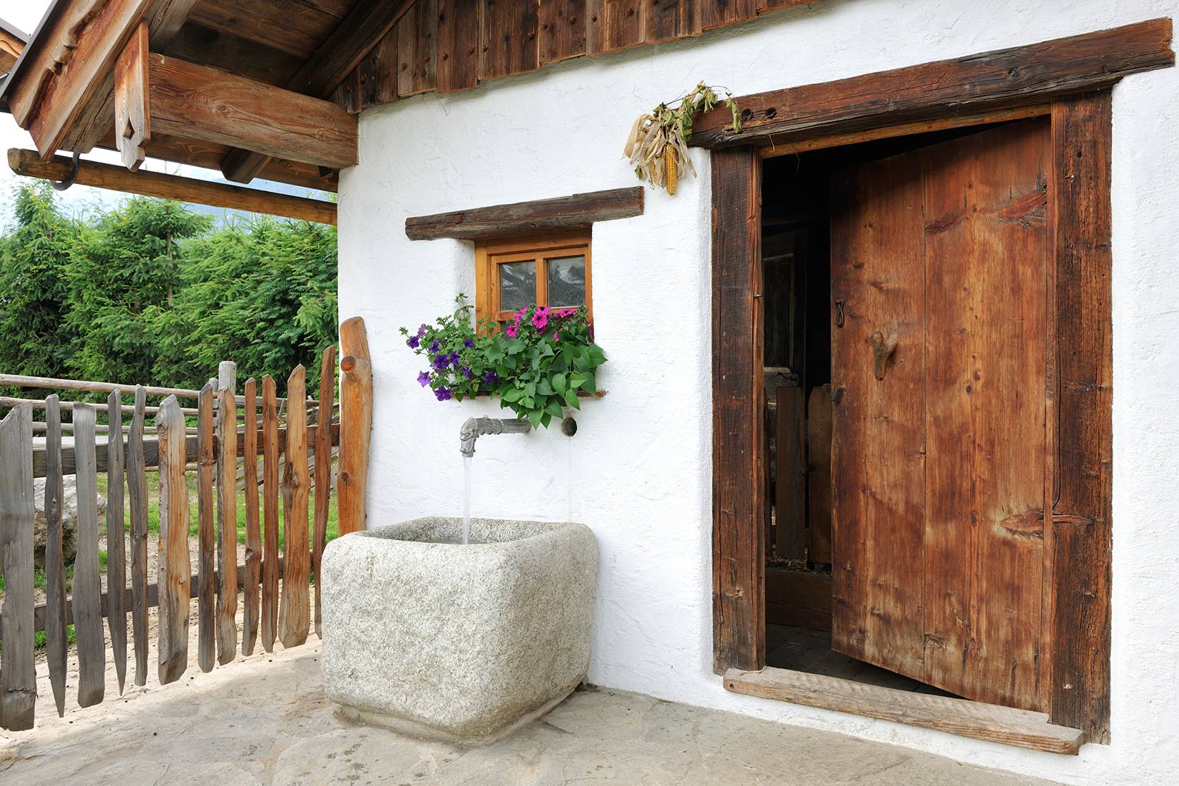 Brunnen vor der Troadkast'nsauna