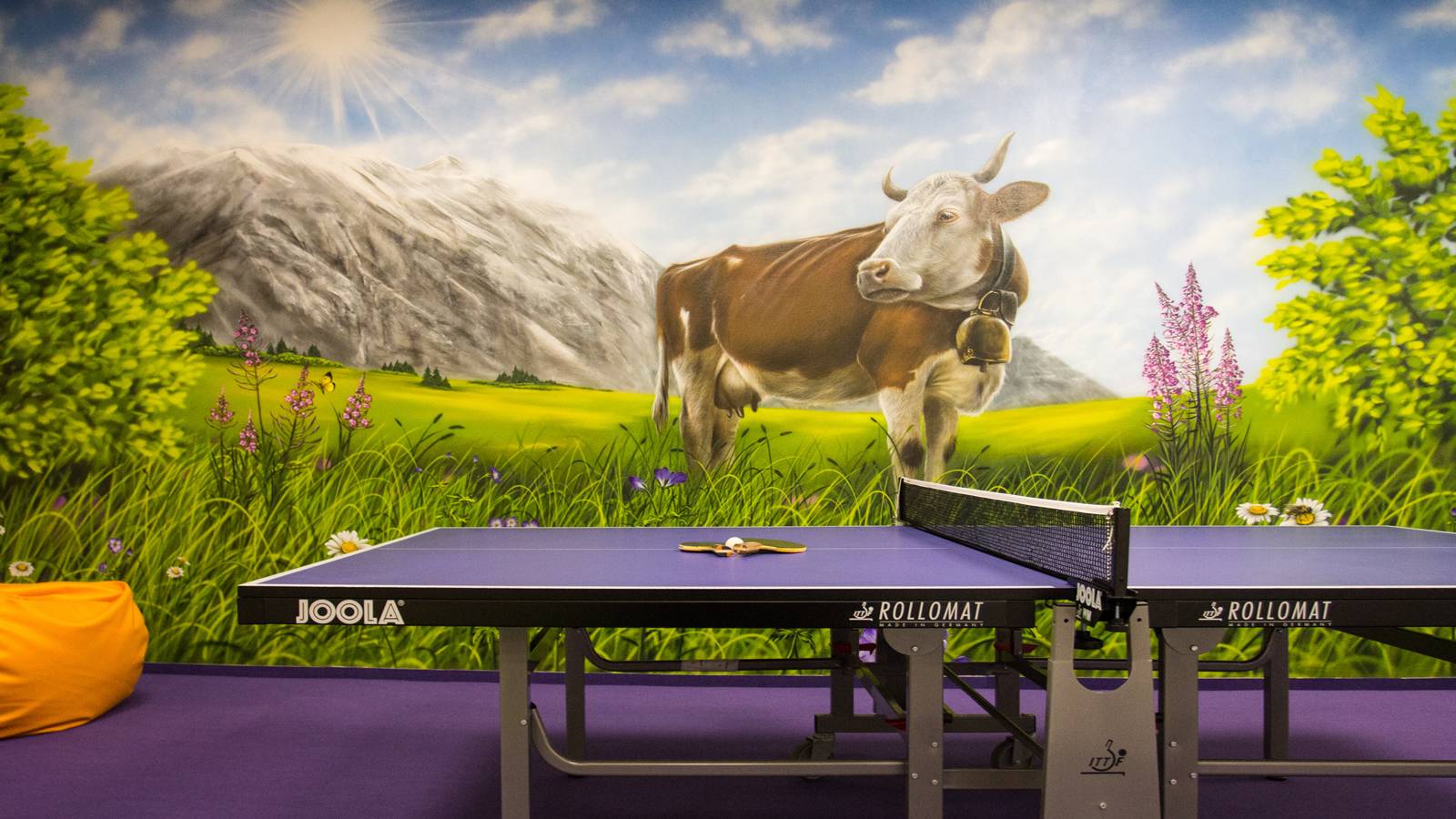 Tischtennis im Kinderspielzimmer, Hotel Herrschaftstaverne